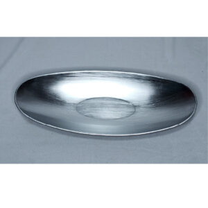 PLATO DECORATIVO NEGRO/PLATEADO