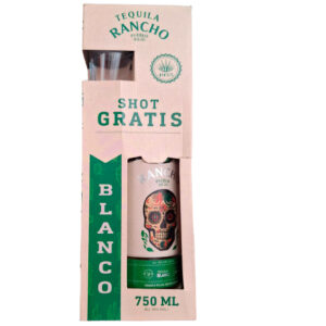 TEQUILA RANCHO PUEBLO VIEJO + VASO 750ML